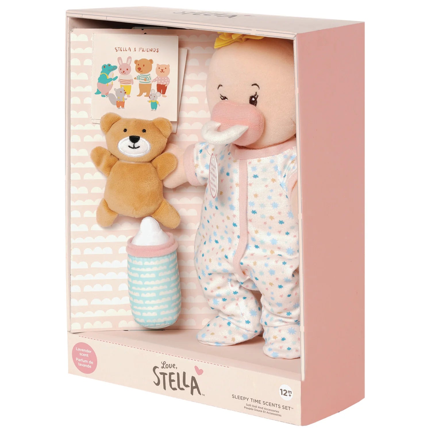 Love, Stella Sleepy Time Set Peach Doll with Blonde Tuft