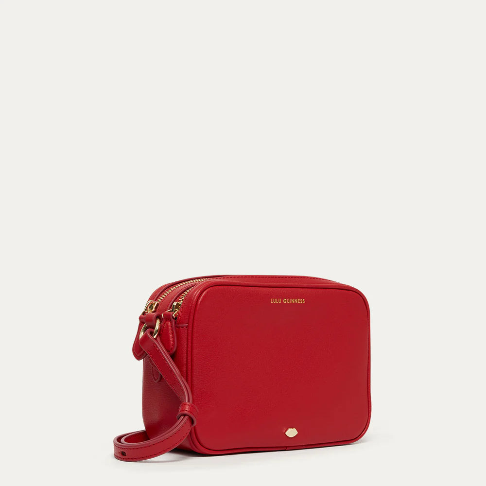 LULU RED LEATHER COLE CROSSBODY & KAI GLOVE SET