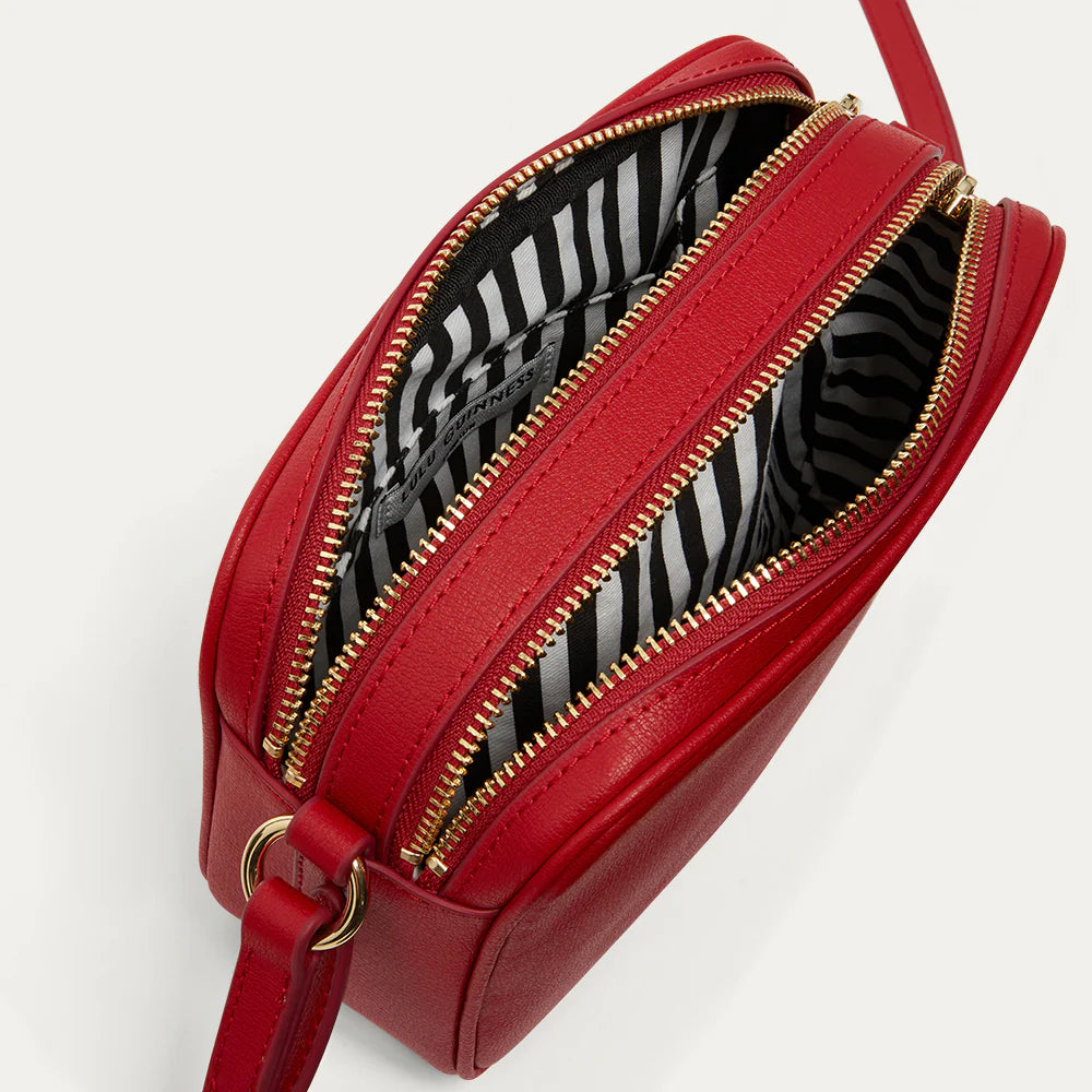 LULU RED LEATHER COLE CROSSBODY & KAI GLOVE SET