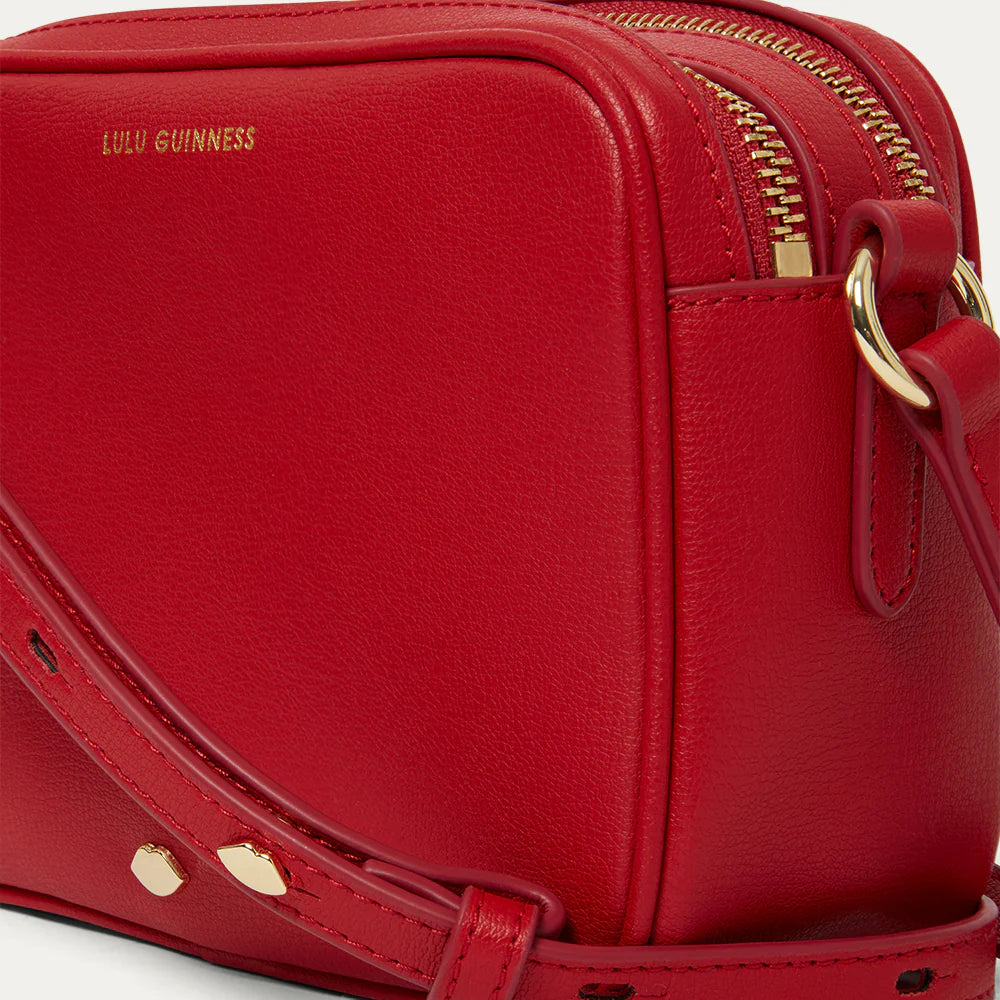 LULU RED LEATHER COLE CROSSBODY & KAI GLOVE SET