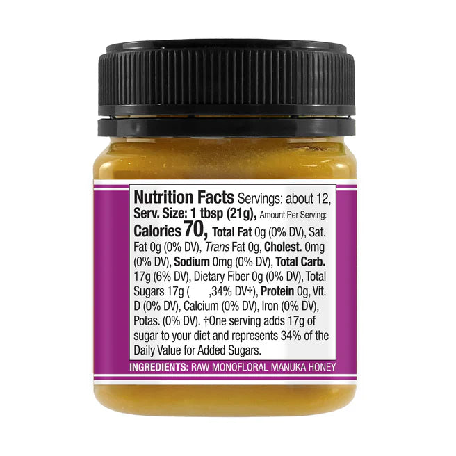 Raw Monofloral Manuka Honey 1100+ MGO, 250g