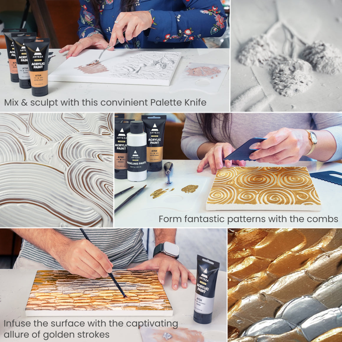 Arteza® Texture Paint Set, 12 pc. - ARTZ-4886