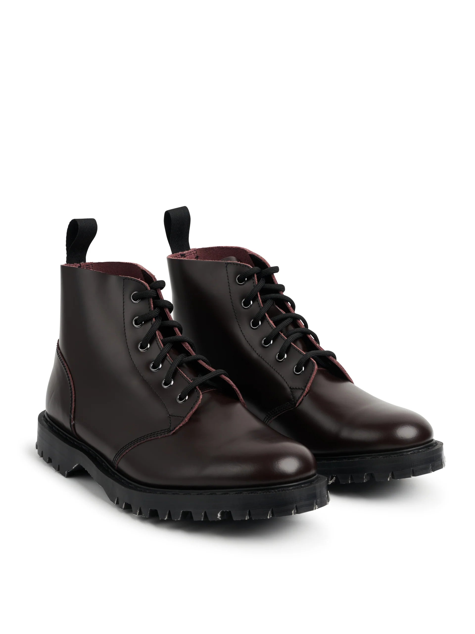 Solovair x Oliver Spencer Oxblood Hi Shine Leather Astronaut Boot