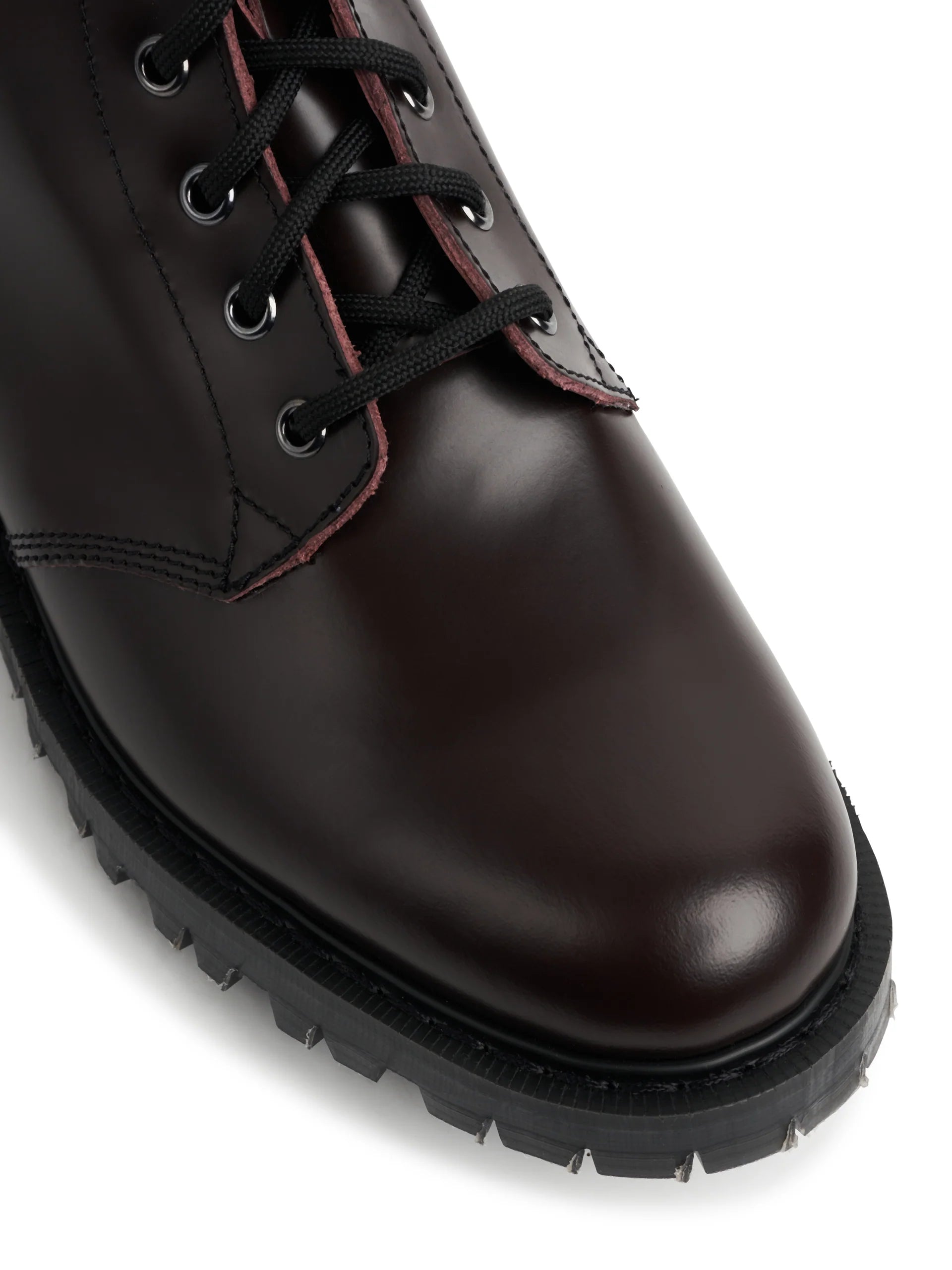 Solovair x Oliver Spencer Oxblood Hi Shine Leather Astronaut Boot