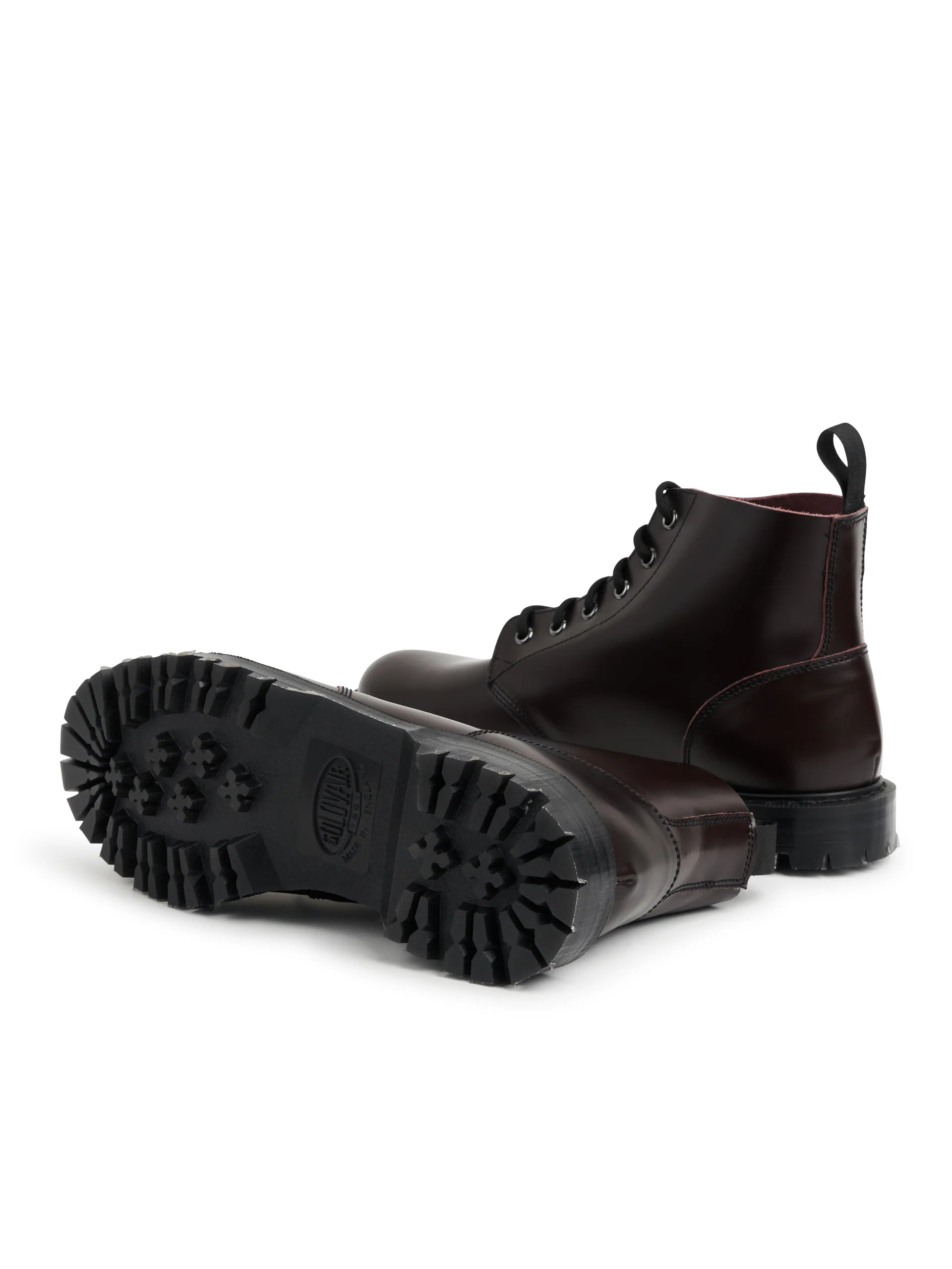 Solovair x Oliver Spencer Oxblood Hi Shine Leather Astronaut Boot