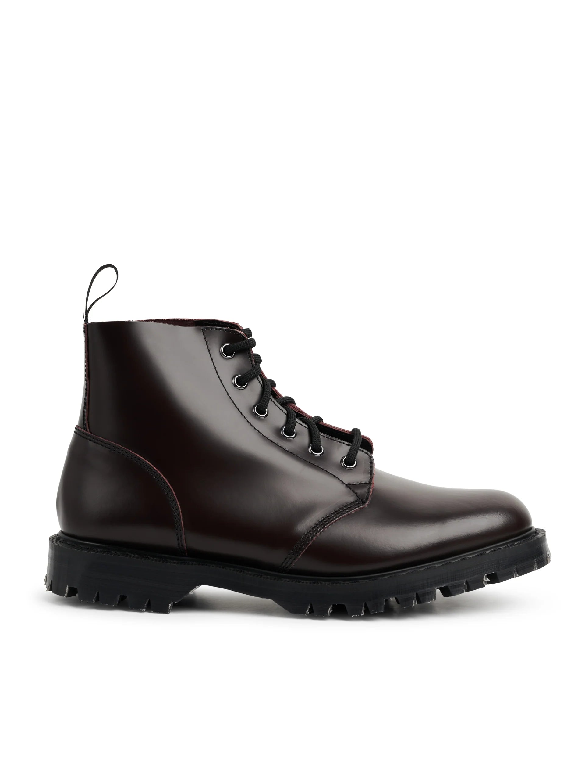 Solovair x Oliver Spencer Oxblood Hi Shine Leather Astronaut Boot