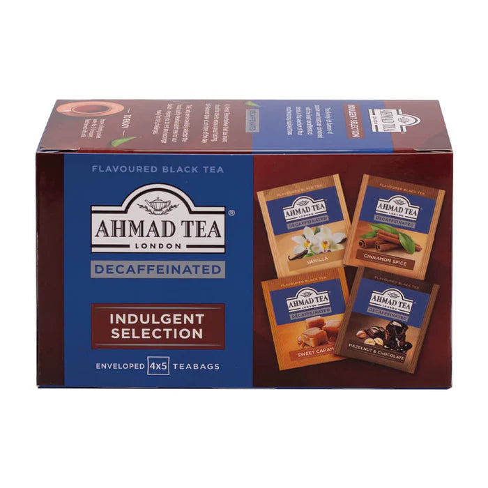 Decaffeinated Indulgent Selection of 4 Black Teas - Teabags