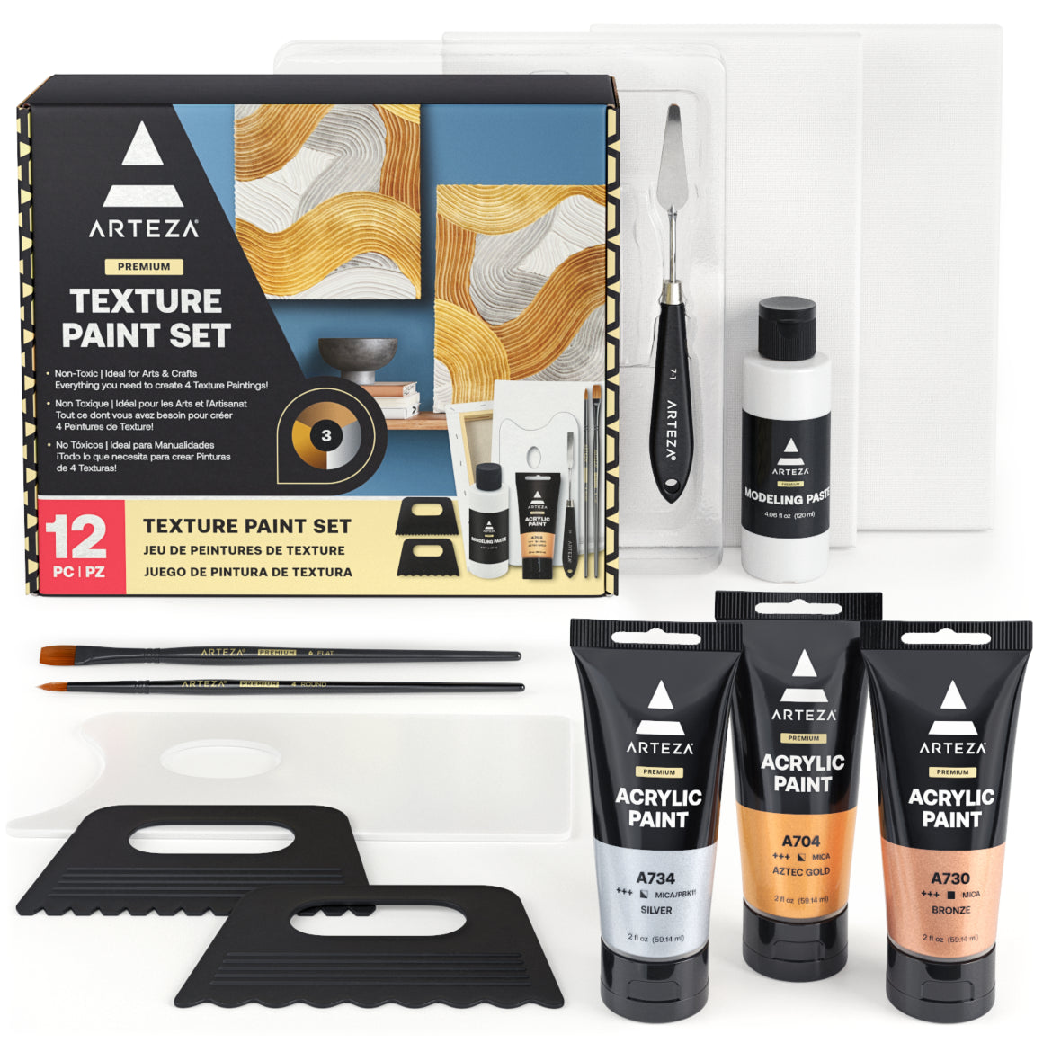 Arteza® Texture Paint Set, 12 pc. - ARTZ-4886