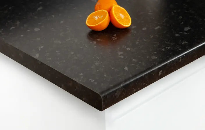 Black Granite Nimbus 38mm Worktop Free Edging Strip