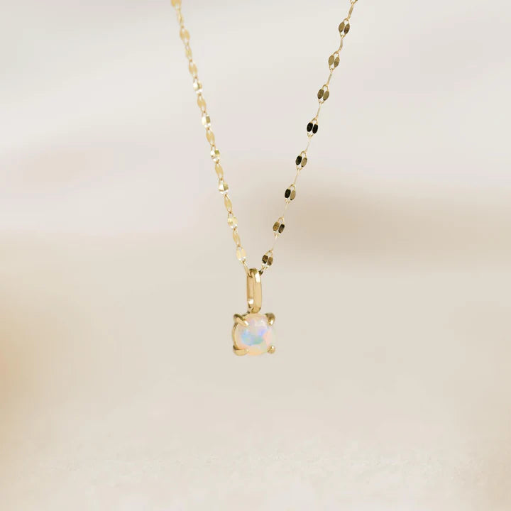 Opal Charm 14k Gold