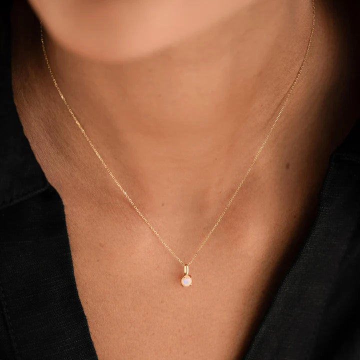 Opal Charm 14k Gold