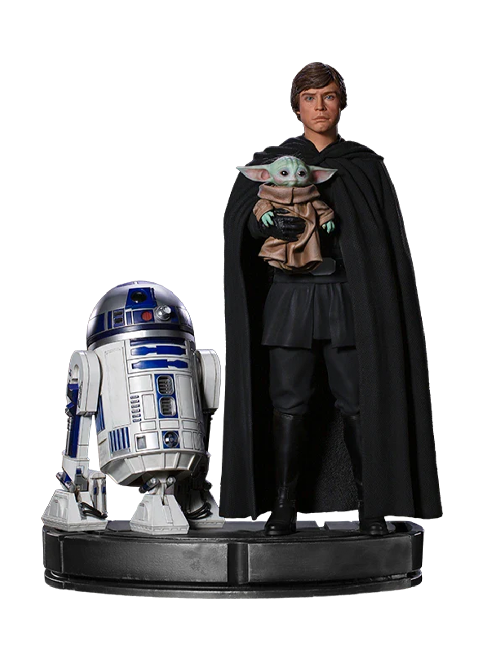 LUKE SKYWALKER, R2-D2 AND GROGU