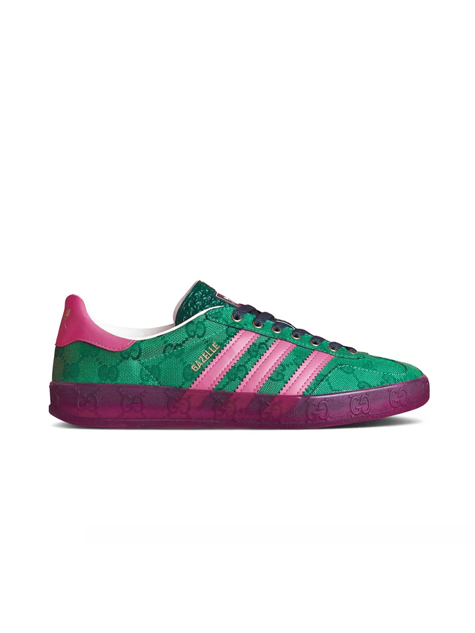 ADIDAS GAZELLE X GUCCI GG MONOGRAM GREEN WOMENS